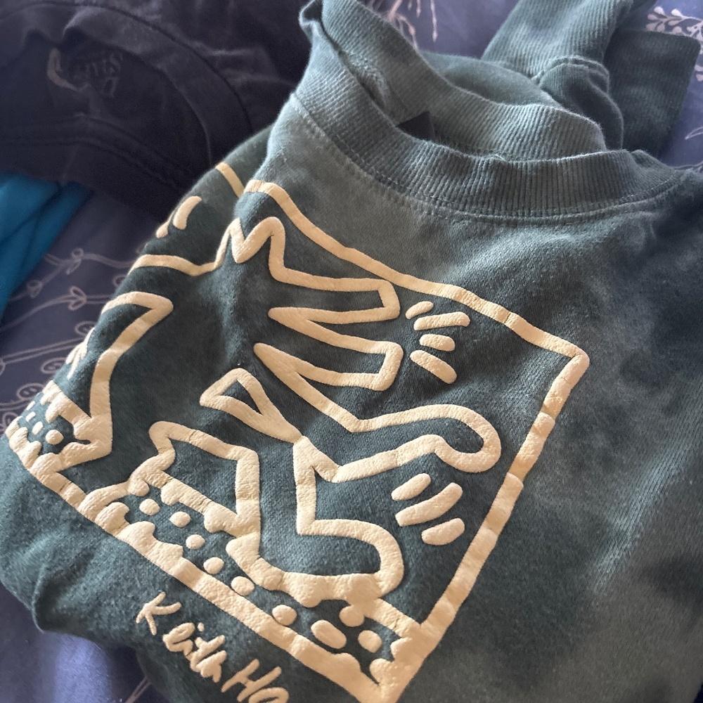 Keith Heinz crop crewneck sweater